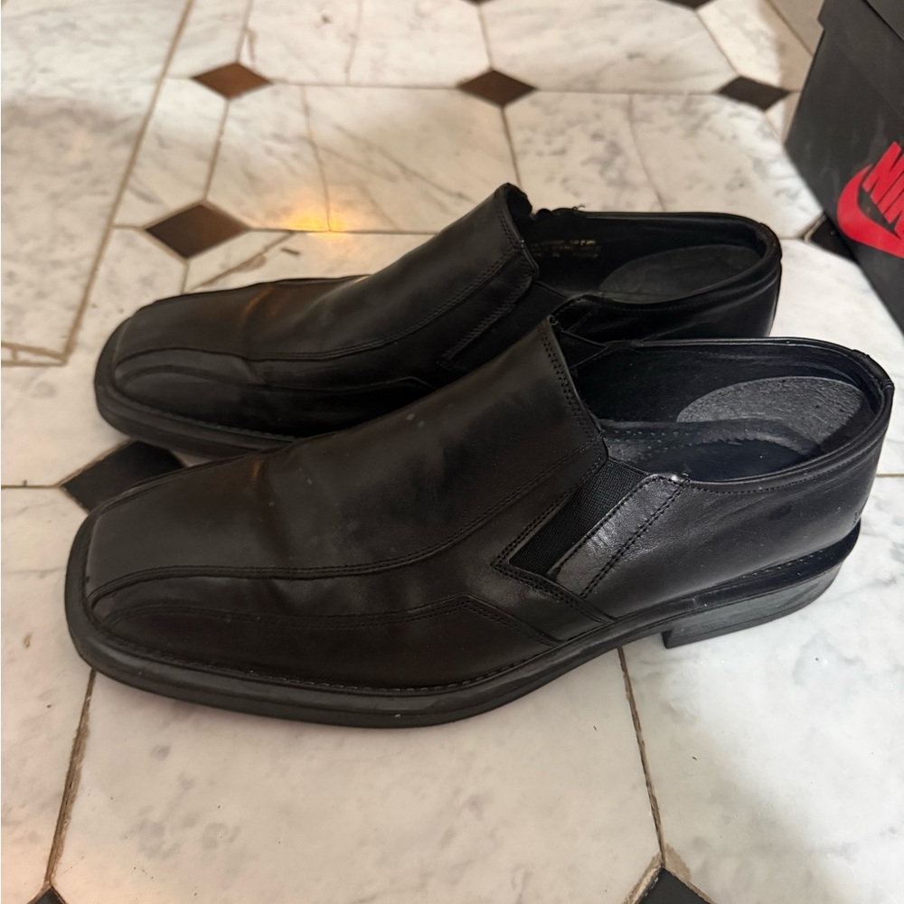 Alfani Men's Black Leather Loafers